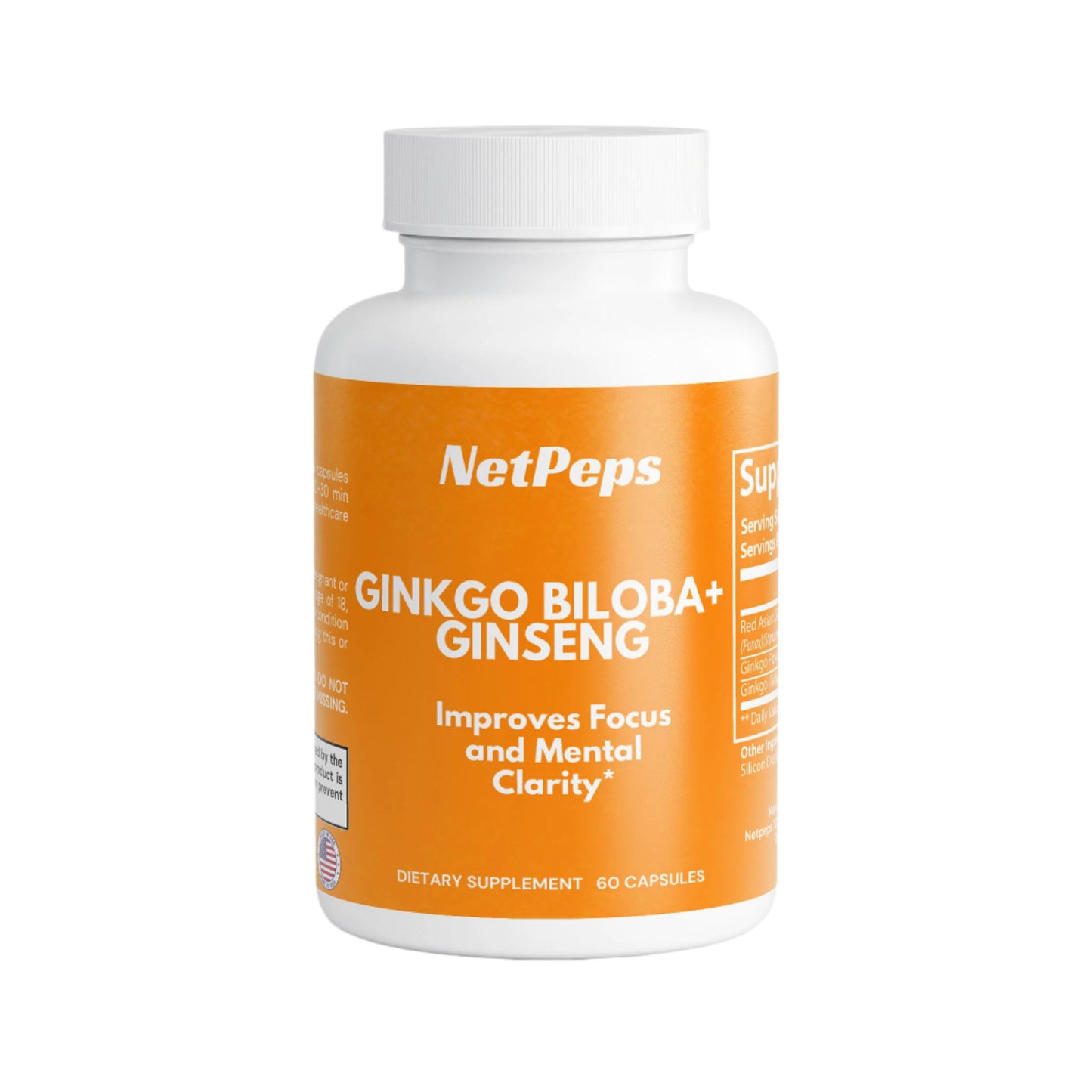 NetPeps Ginkgo Biloba + Ginseng - NetPeps