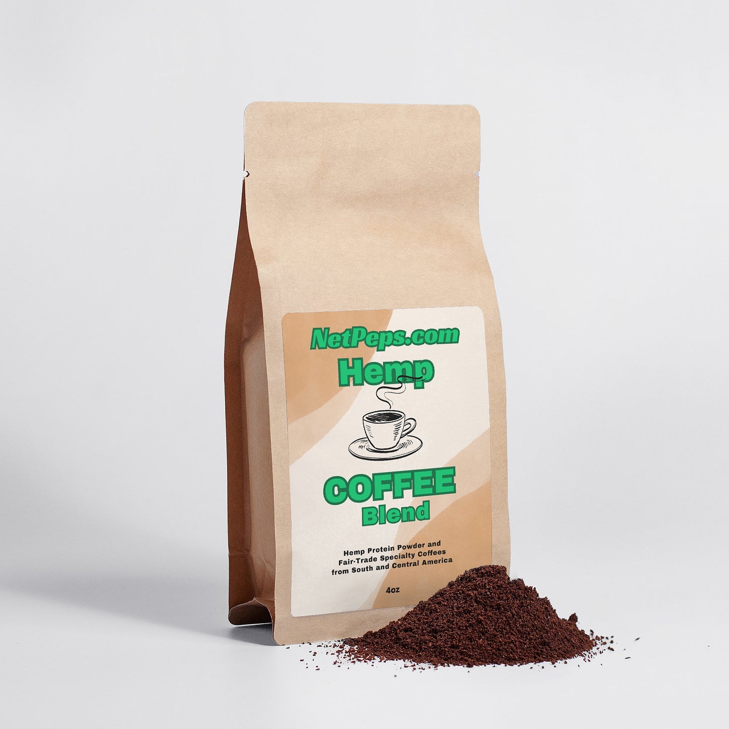 NetPeps Hemp Coffee Blend - Medium Roast 4oz