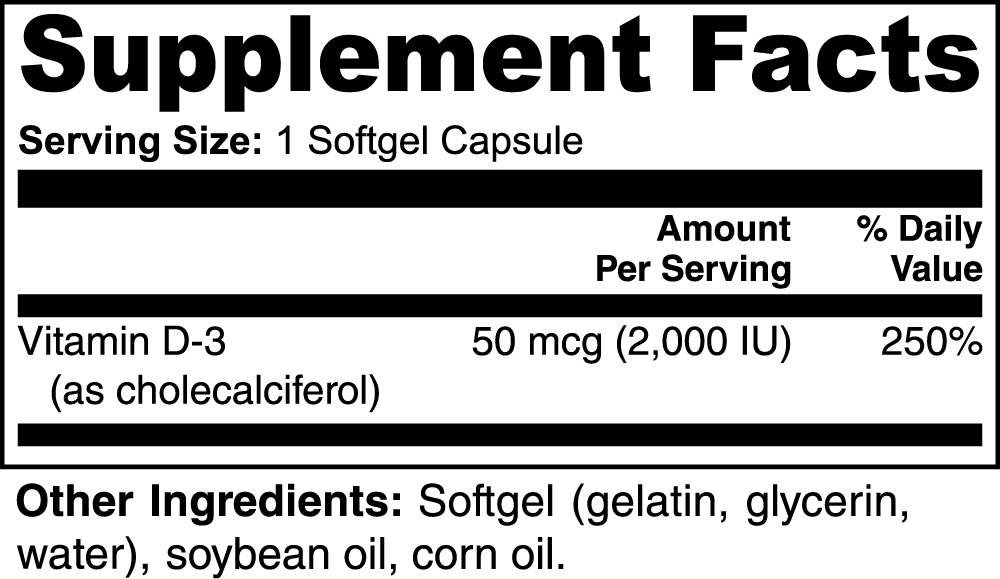 Netpeps Vitamin D3 2,000 IU - NetPeps