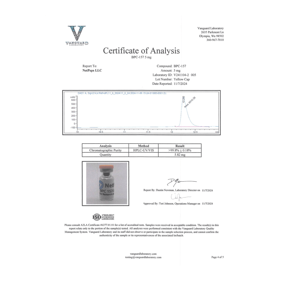 Ipamorelin 5mg - NetPeps