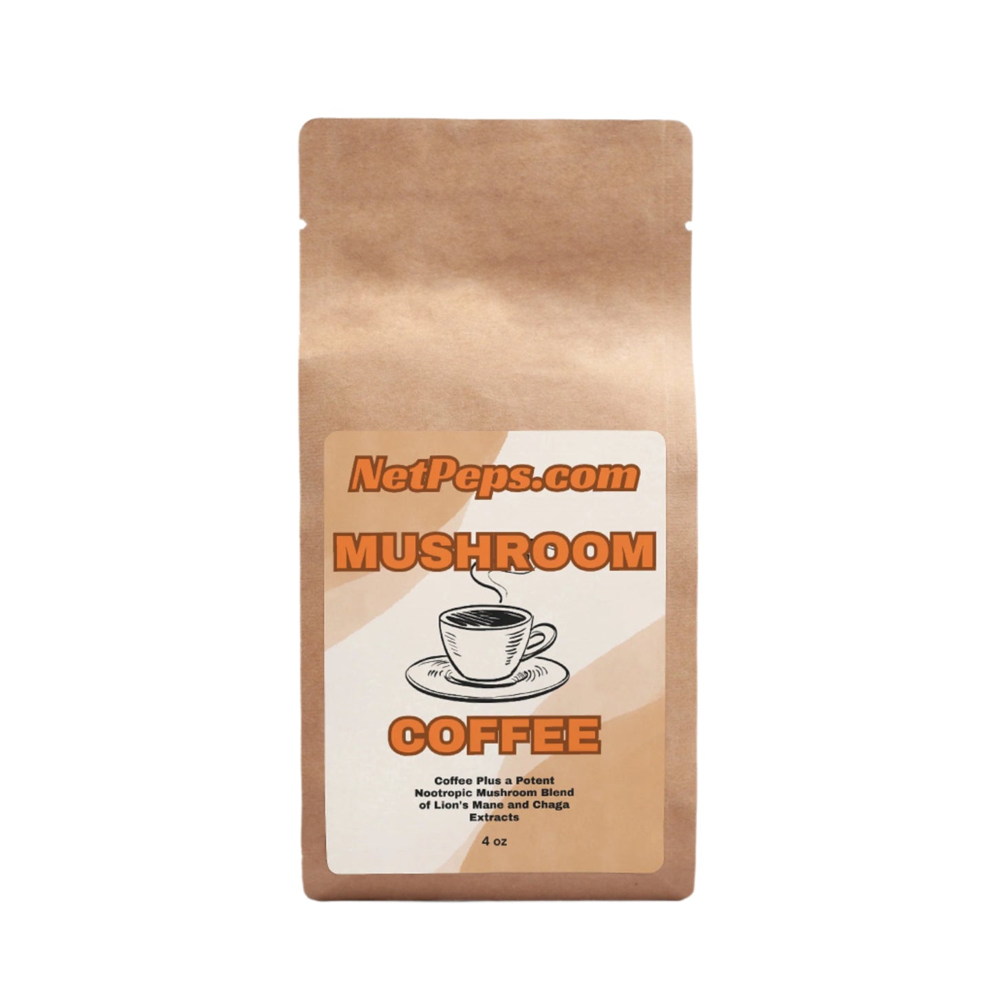 NetPeps Mushroom Coffee - Lion’s Mane & Chaga 4oz