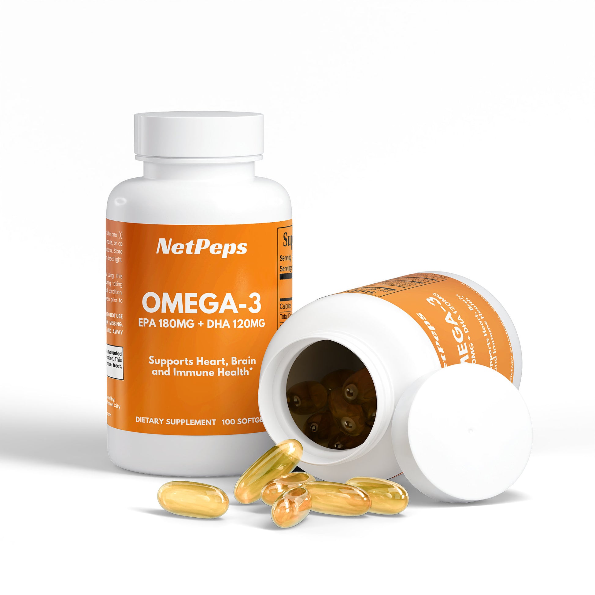 NetPeps Omega-3 EPA 180mg + DHA 120mg - NetPeps